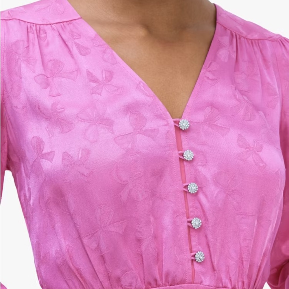 Kateā Spade jewel Button Jacquard Dress size 10 - Picture 2 of 10